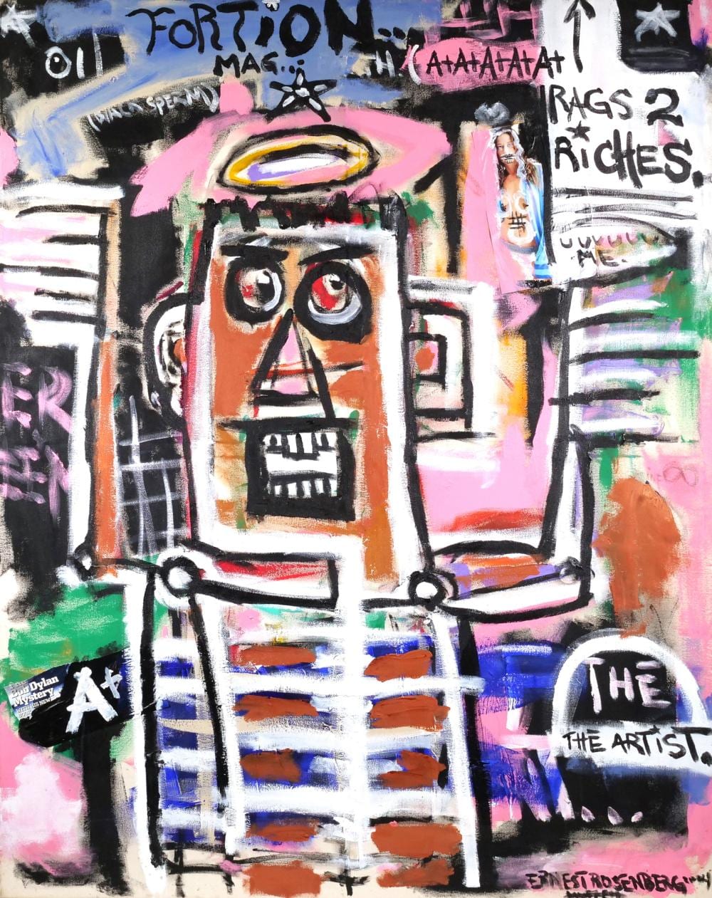 Ernest Rosenberg comparable auction result: ernest rosenberg american 21st century mixed media on canvas