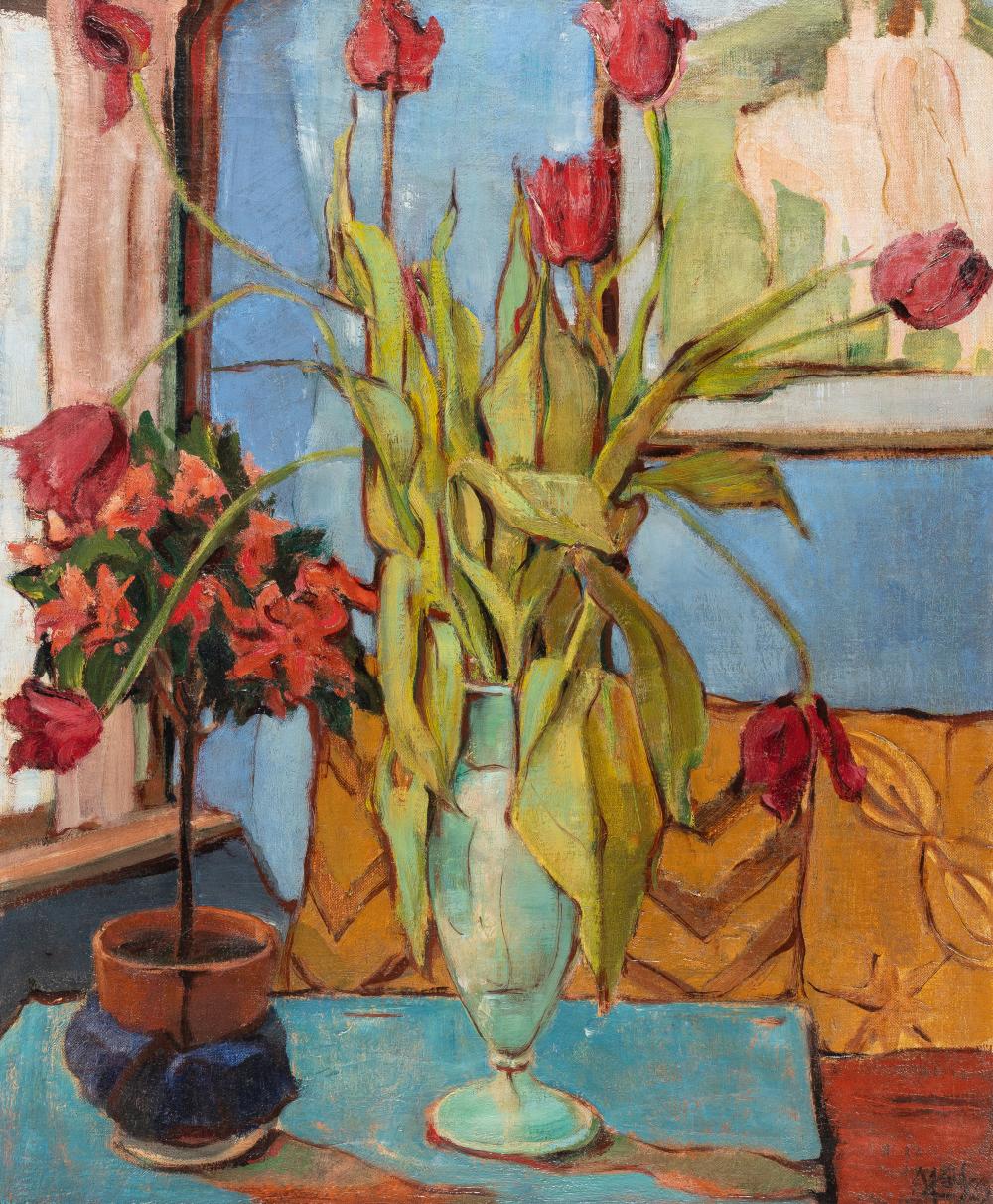Max Kaus comparable auction result: max kaus 1891 berlin 1977 tulpen tulips