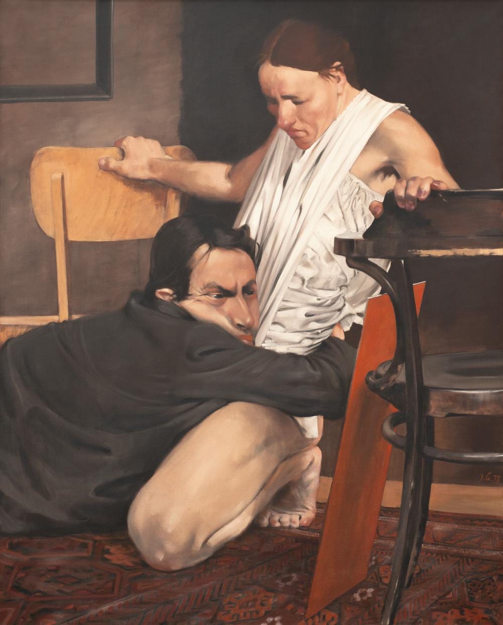 Johannes Grützke comparable auction result: johannes gr tzke 1937 berlin 2017 hermann und dorothea hermann and dorothea