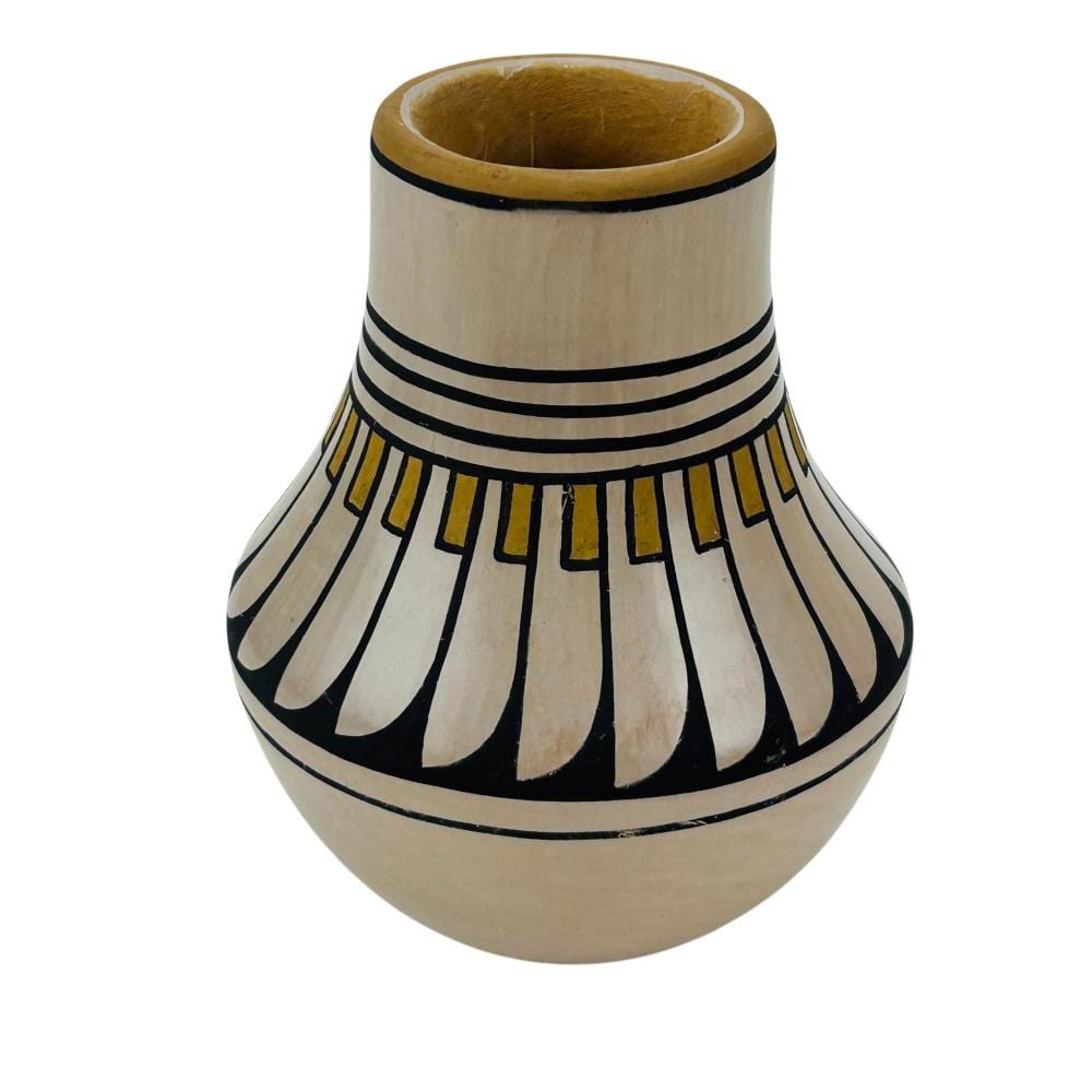 Crucita Gonzales Calabaza comparable auction result: blue corn 1921 1999 polychrome pottery vase signed
