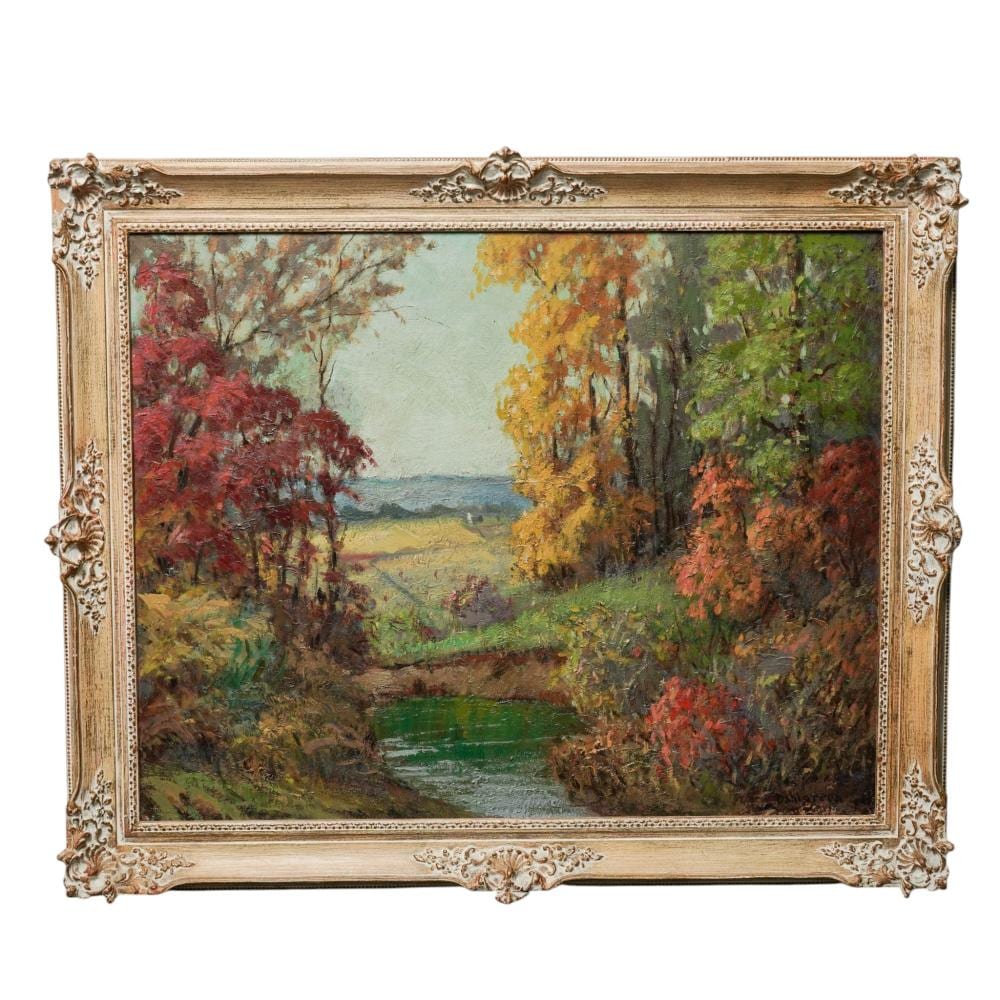 Charles William Dahlgreen comparable auction result: charles dahlgreen amer 1864 1955 sanctuary oil on masonite