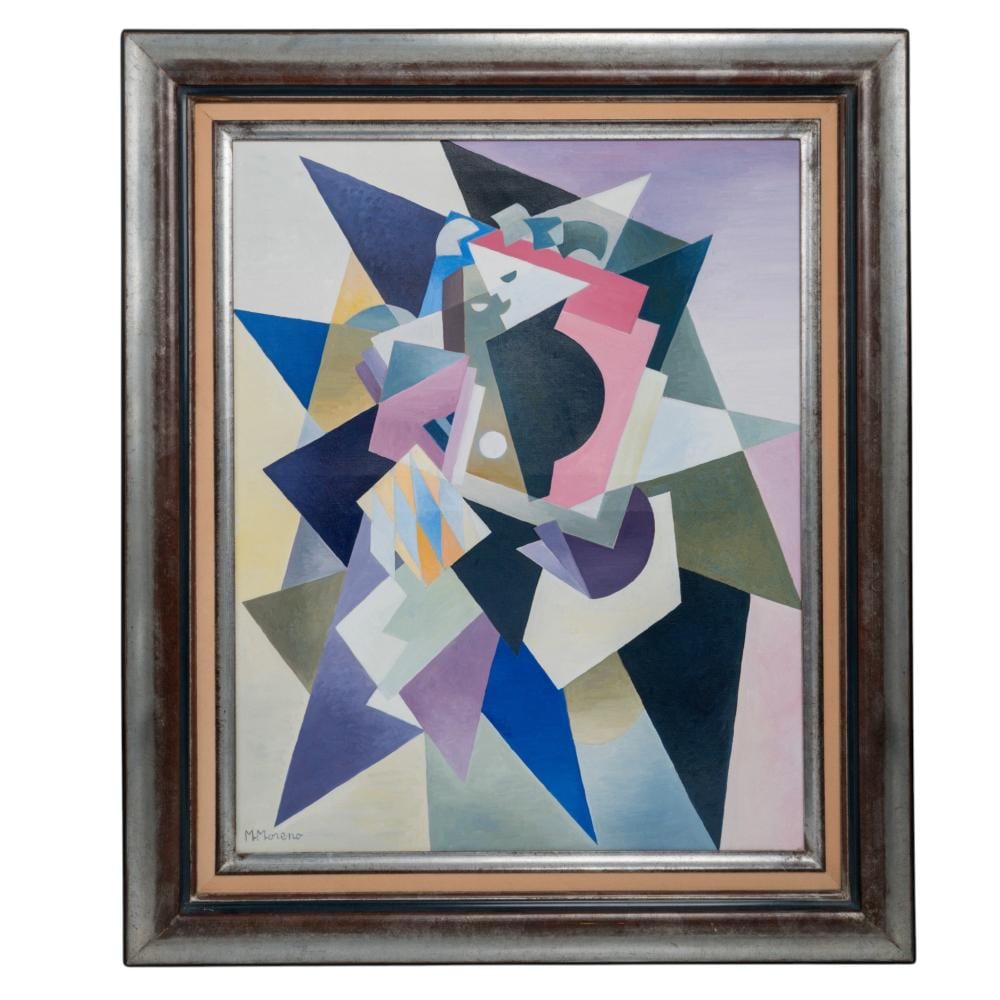 michel moreno french b 1945 femme au journal oil on canvas painting · Akiba Galleries · 2026-06-09 Michel Moreno comparable auction result: michel moreno french b 1945 femme au journal oil on canvas painting