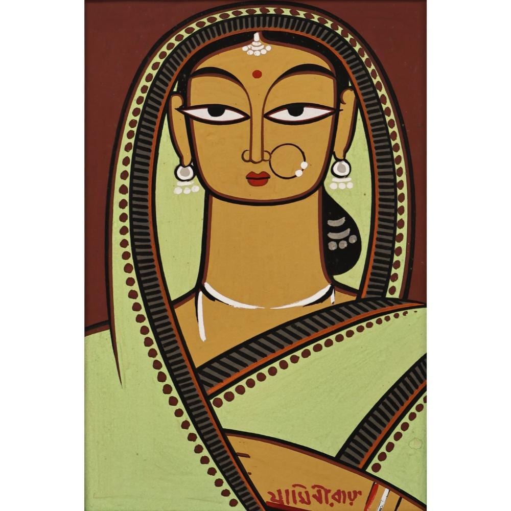 Jamini Roy comparable auction result: jamini roy indian 1887 1972
