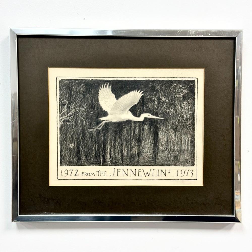 carl paul jennewein german american 1890 1978 heron in flight drawing on paper signed · Lion and Unicorn · 2026-06-07 Carl Paul Jennewein comparable auction result: carl paul jennewein german american 1890 1978 heron in flight drawing on paper signed