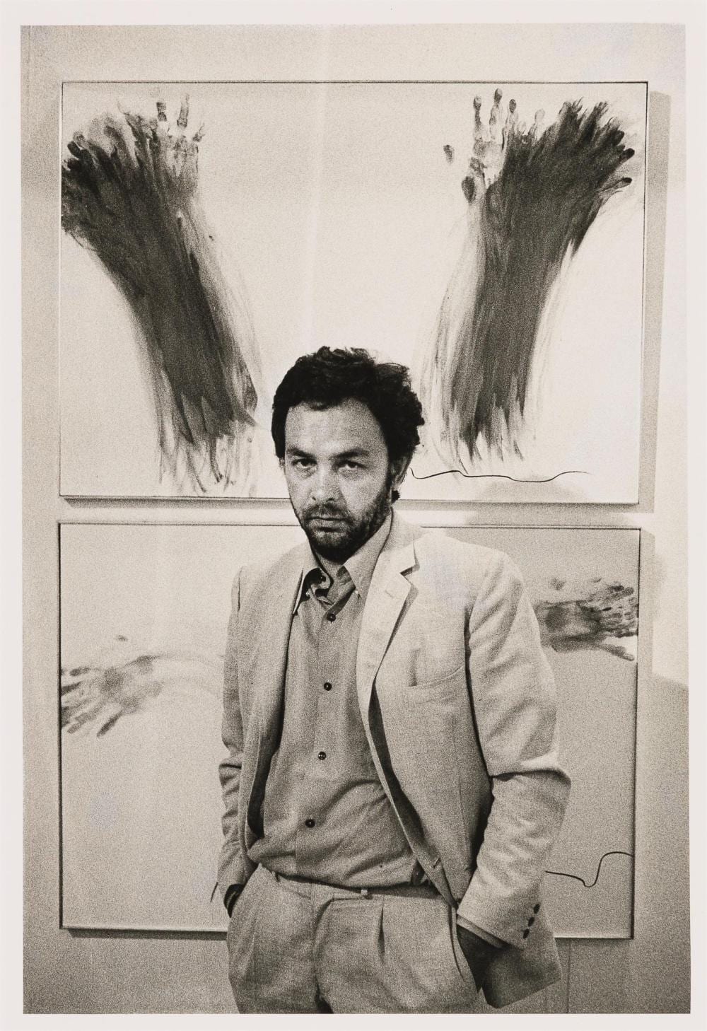 Arnulf Rainer comparable auction result: peter baum arnulf rainer