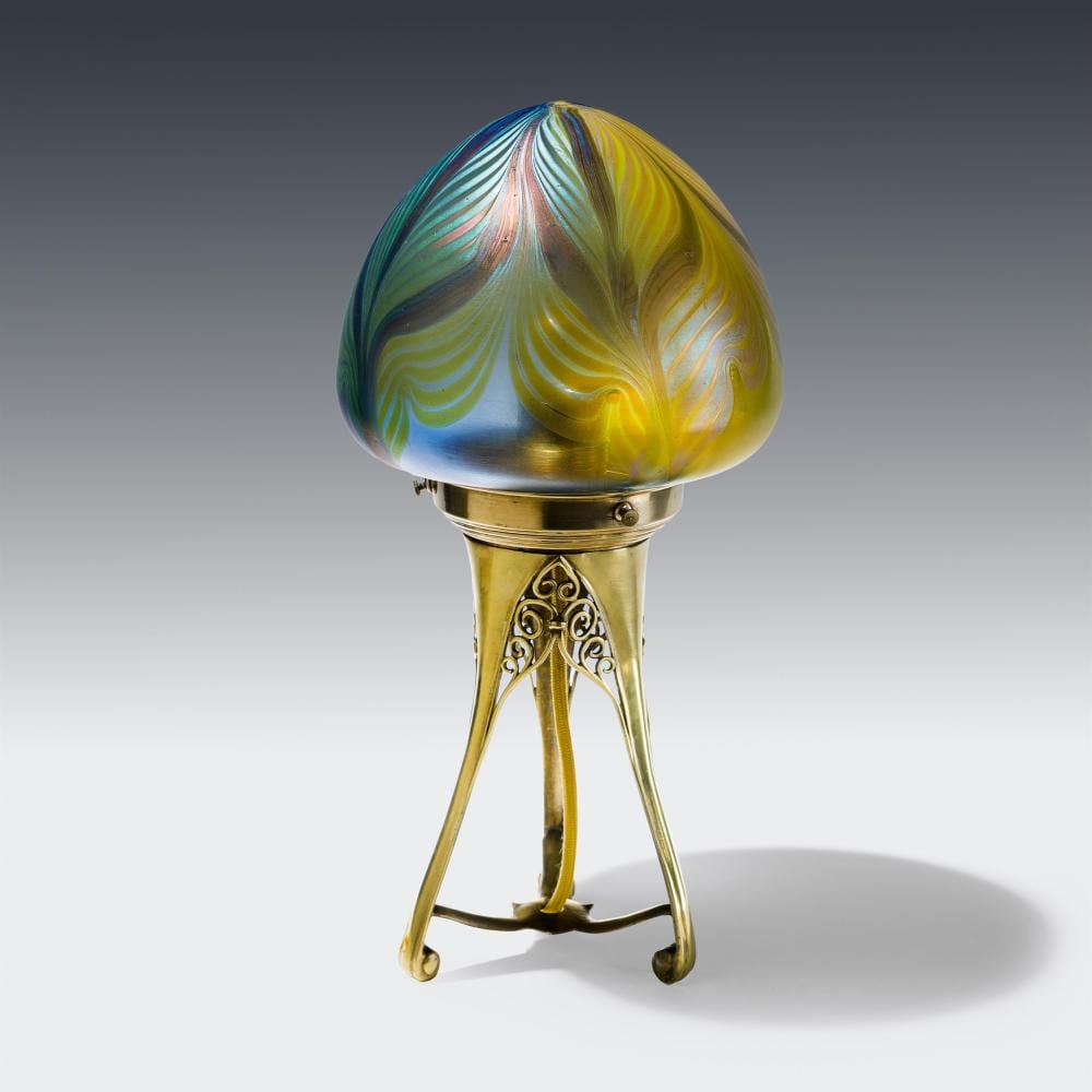 Hans Christiansen comparable auction result: hans christiansen lampe und johann l tz witwe lampenschirm tischlampe