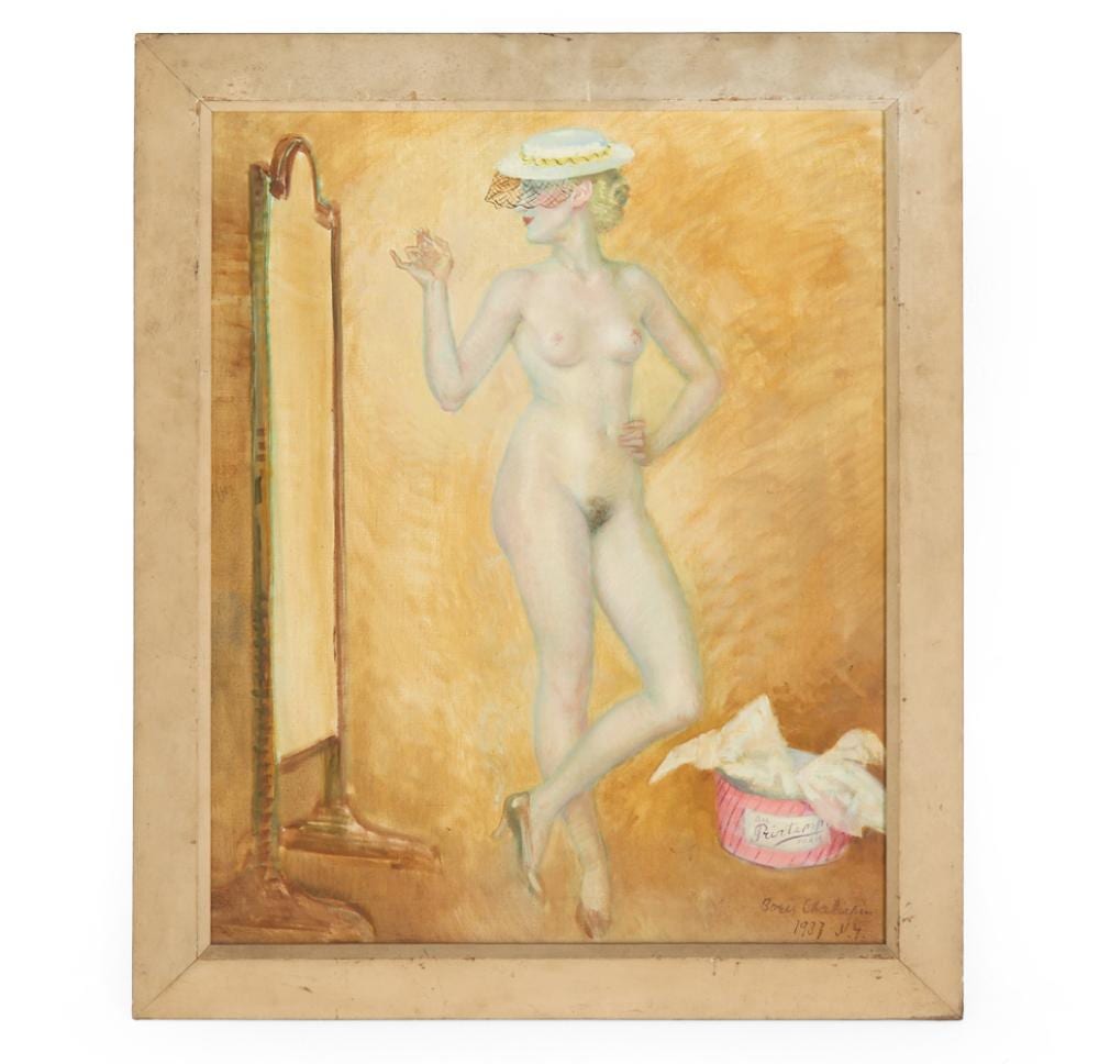 Boris Chaliapin comparable auction result: boris chaliapin 1904 1979 female nude portrait