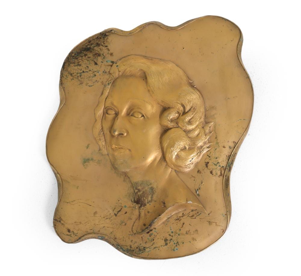 Boris Chaliapin comparable auction result: boris chaliapin 1904 1979 bronze portrait relief