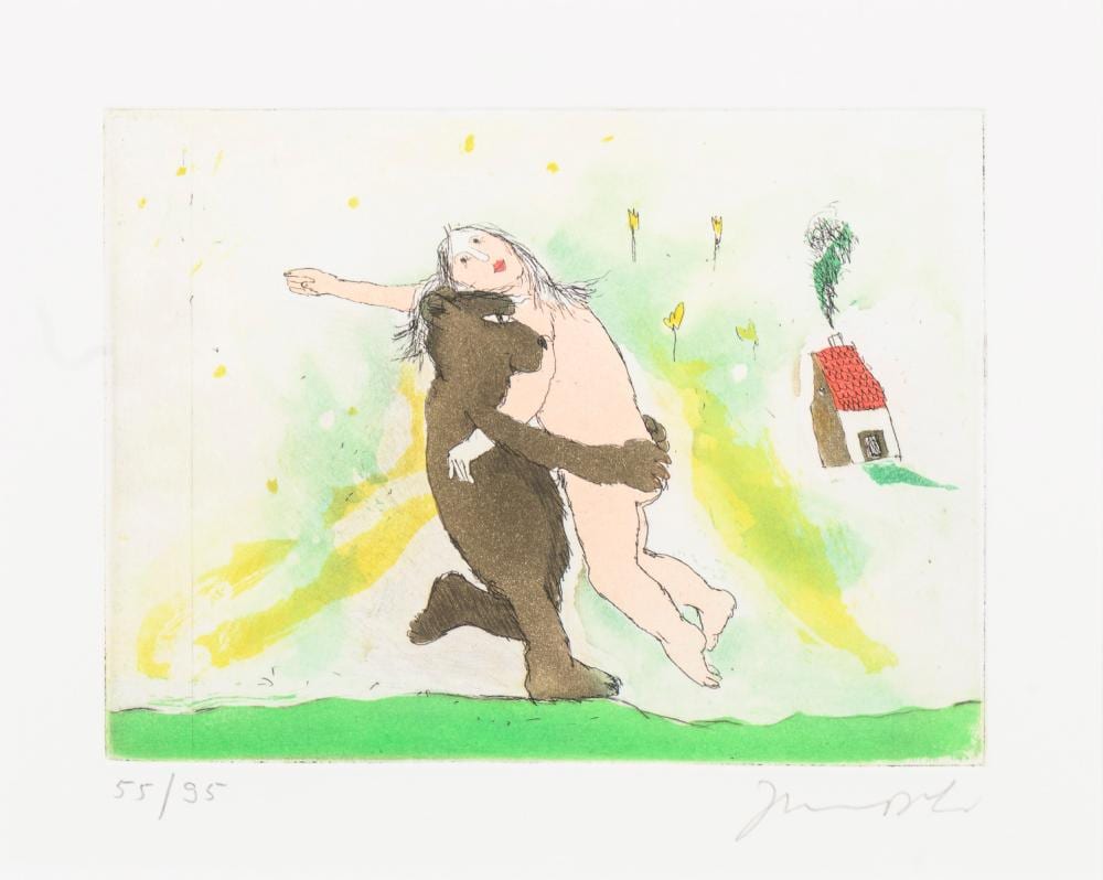 Janosch comparable auction result: janosch geboren 1931 b r und frau dazu janosch buch mit widmung