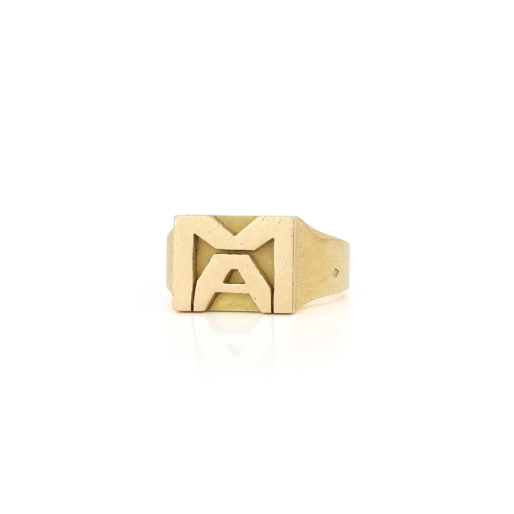 Jean Després comparable auction result: jean despr s 1889 1980 rare bague moderniste en or jaune 750 chiffr e ma