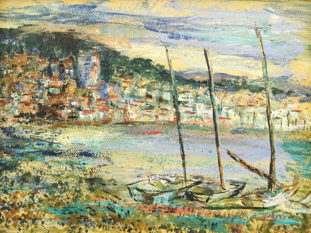 Selma Gubin comparable auction result: selma gubin russian born american 1903 1974 sailboats at low tide oil on canvas 15 x 20 inches excluding frame