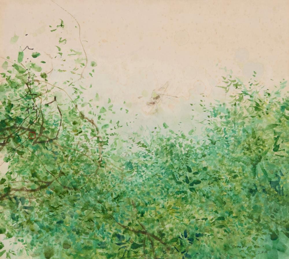 Chen Chi comparable auction result: chen chi 1912 2005 verdure landscape 1968