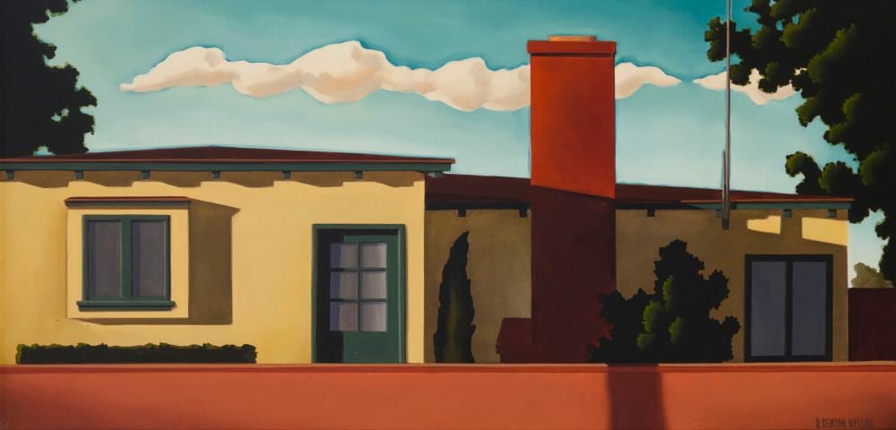 R. Kenton Nelson comparable auction result: r kenton nelson b 1954 over garcia s wall
