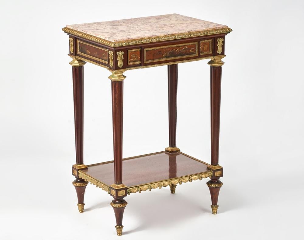 Henri Dasson comparable auction result: henry dasson 1825 1896 attribu petite table de milieu de style louis xvi