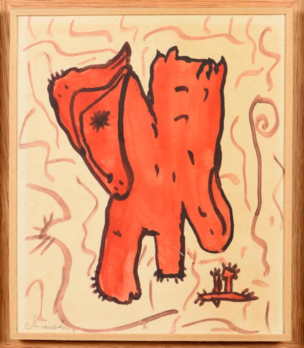 Gaston Chaissac comparable auction result: gaston chaissac 1910 1964 sans titre