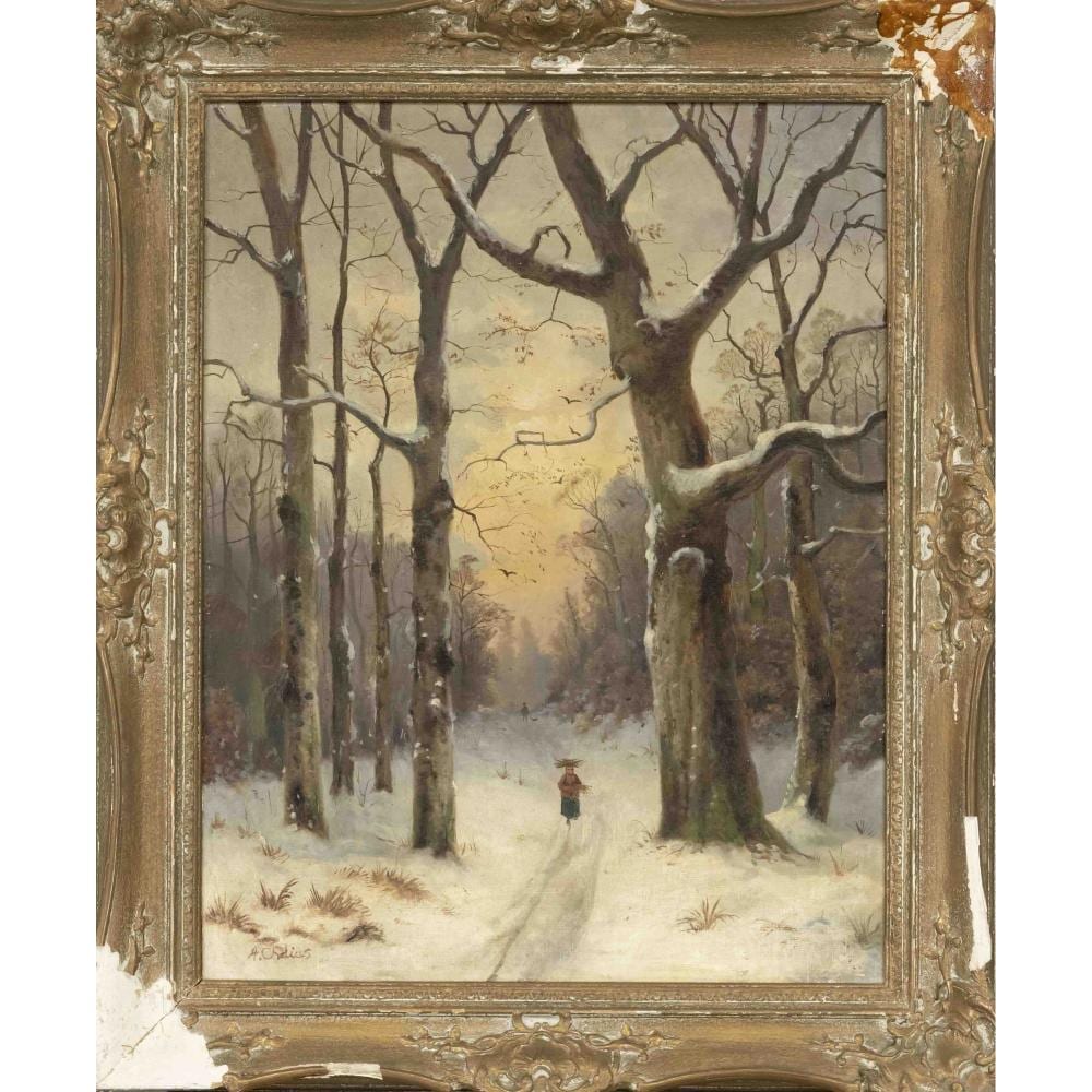 Karl Adolf Wilhelm Chelius comparable auction result: adolf chelius 1856 1923 snow cov