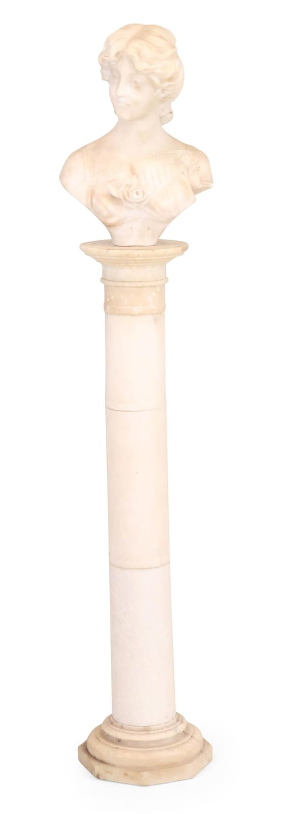 Adolfo Cipriani comparable auction result: adolfo cipriani italian 1880 1930 bust of a woman alabaster