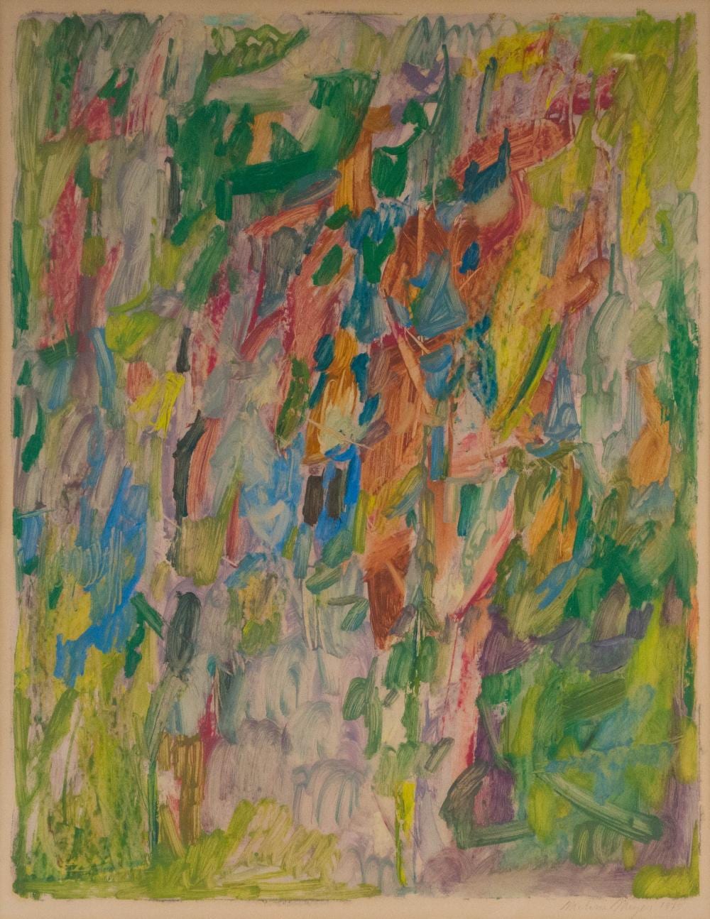 Melissa Meyer comparable auction result: melissa meyer 1947 abstract composition monotype