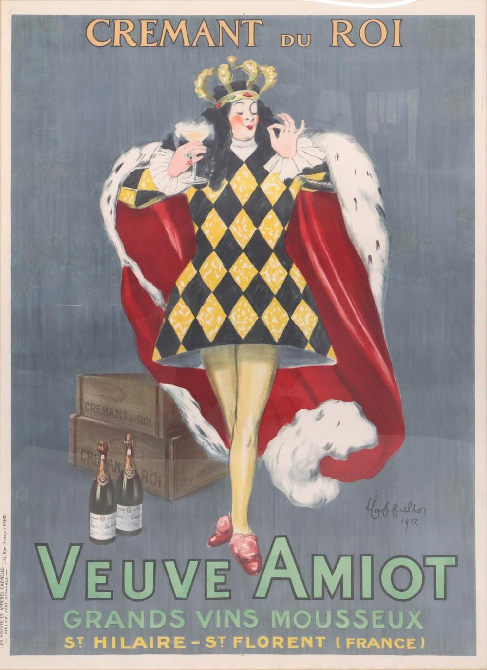 Leonetto Cappiello comparable auction result: leonetto cappiello french 1875 1942 cremant du roi veuve amoit poster
