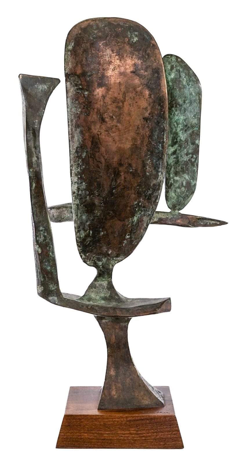 Stephen Walker comparable auction result: stephen walker 25in abstract bronze sculpture