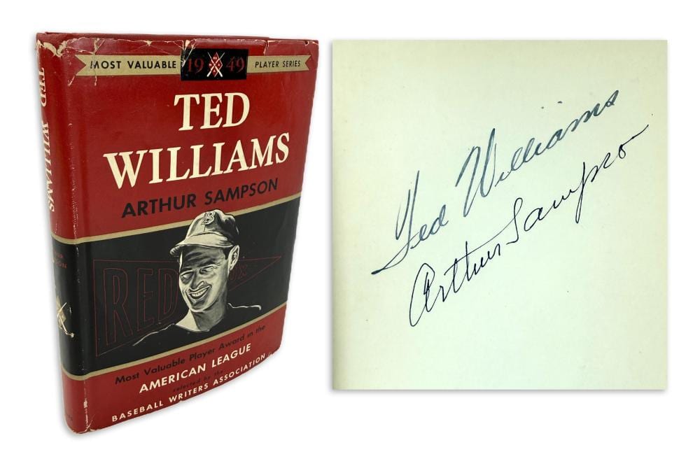 book signed by ted williams · University Archives · 2026-06-17 Ted Williams comparable auction result: book signed by ted williams