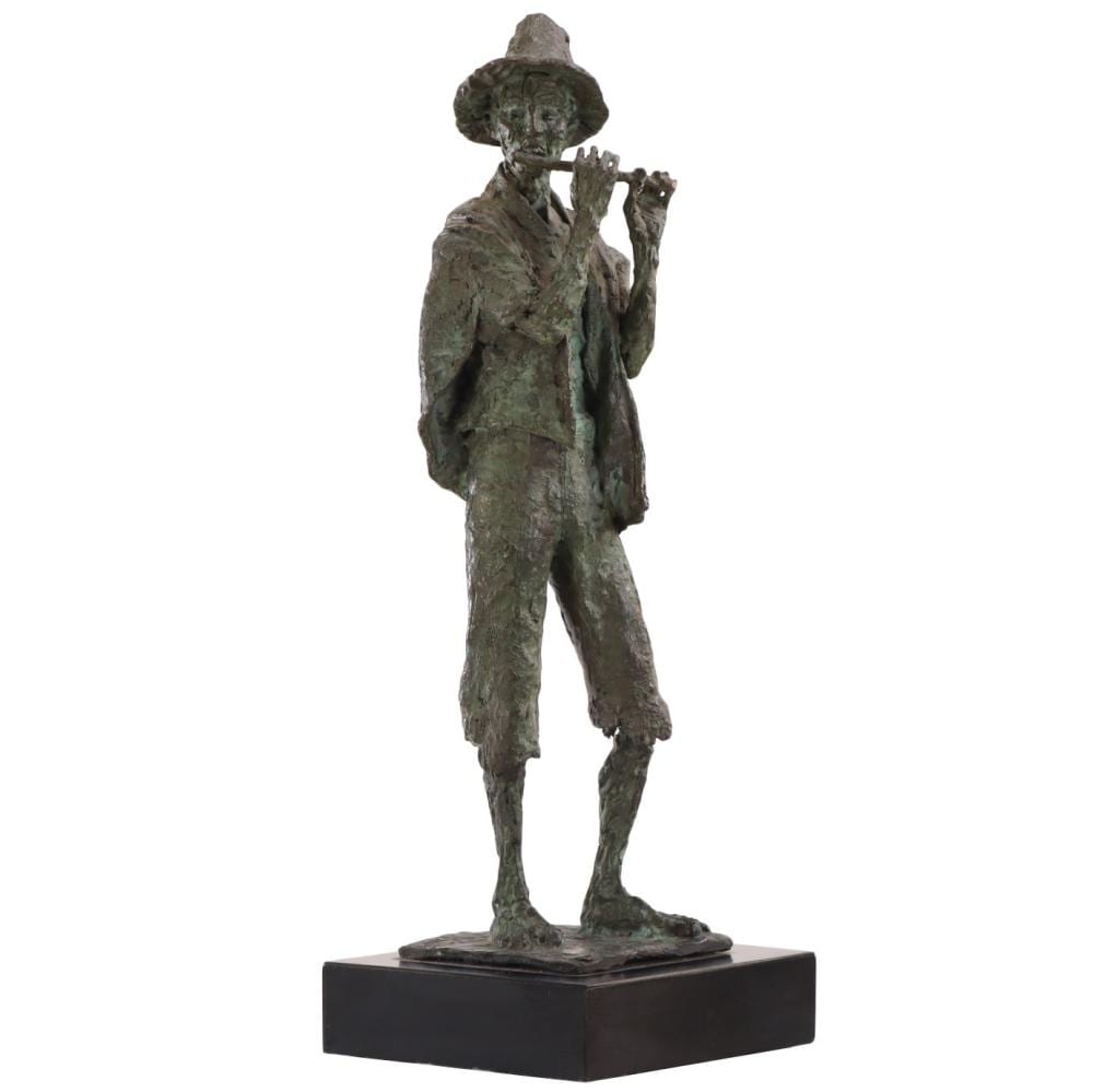 George Gach comparable auction result: george gach hungarian 1909 1996 the tall shepherd cast bronze sculpture signed g gach