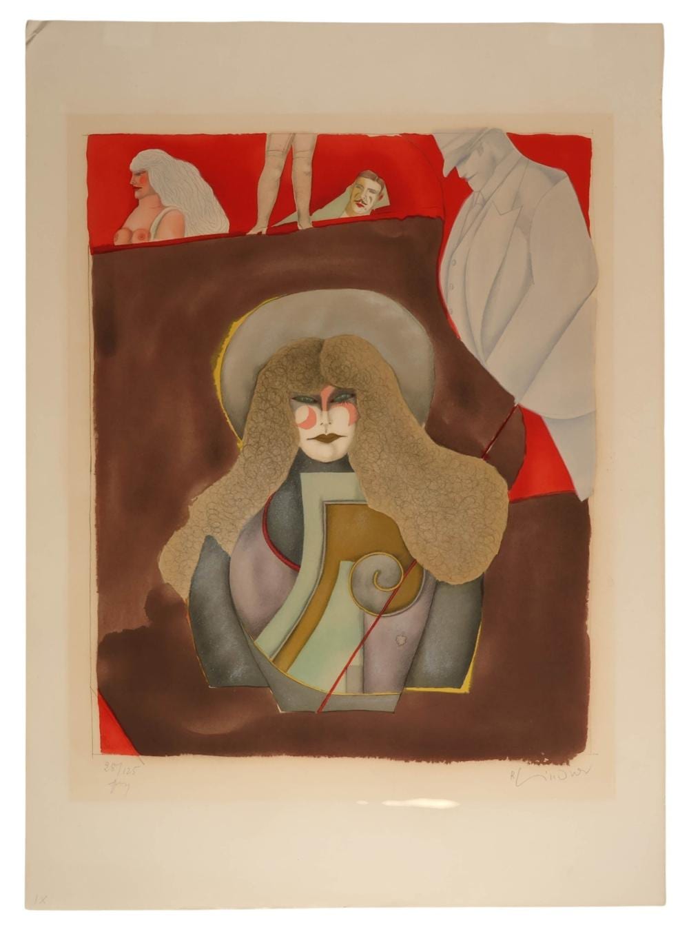 Richard (1856) Lindner comparable auction result: richard lindner 1901 1978 blondie litho le signed