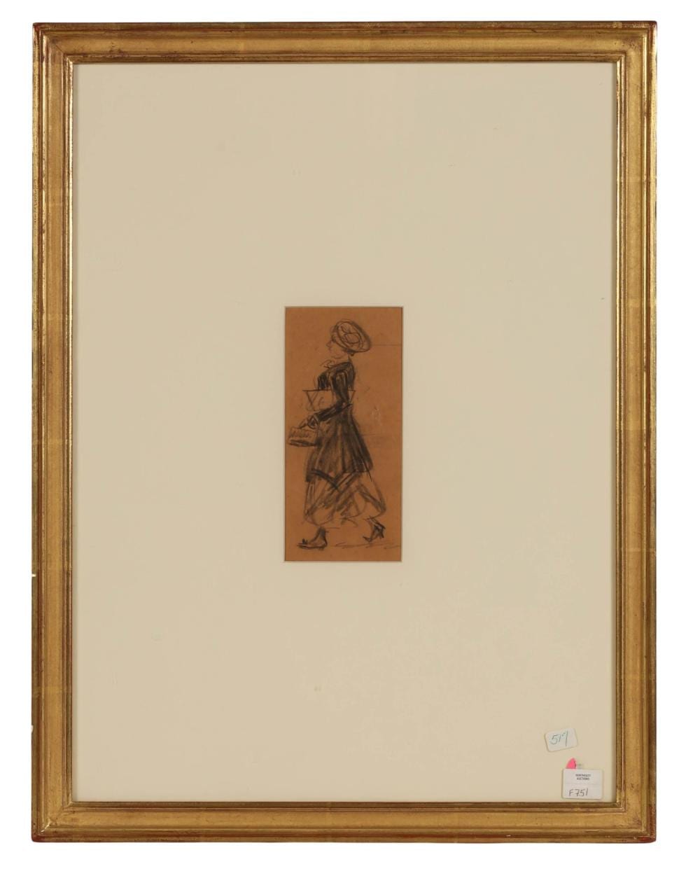 William James Glackens comparable auction result: william glackens 1870 1938 figure with bags study