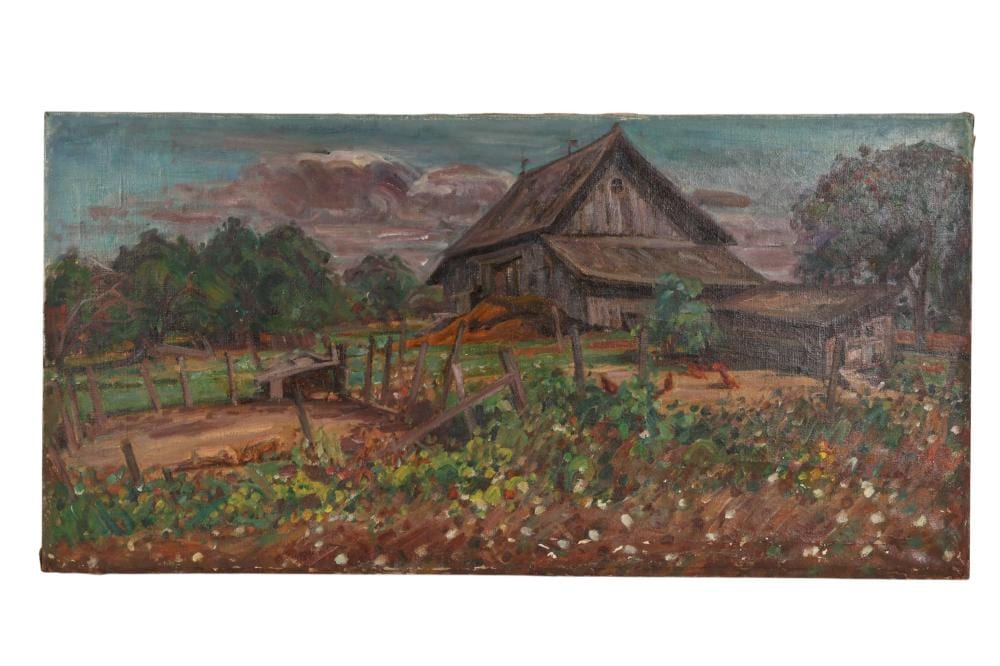 Louis Ritman comparable auction result: louis ritman 1889 1969 the gray barn oil painting