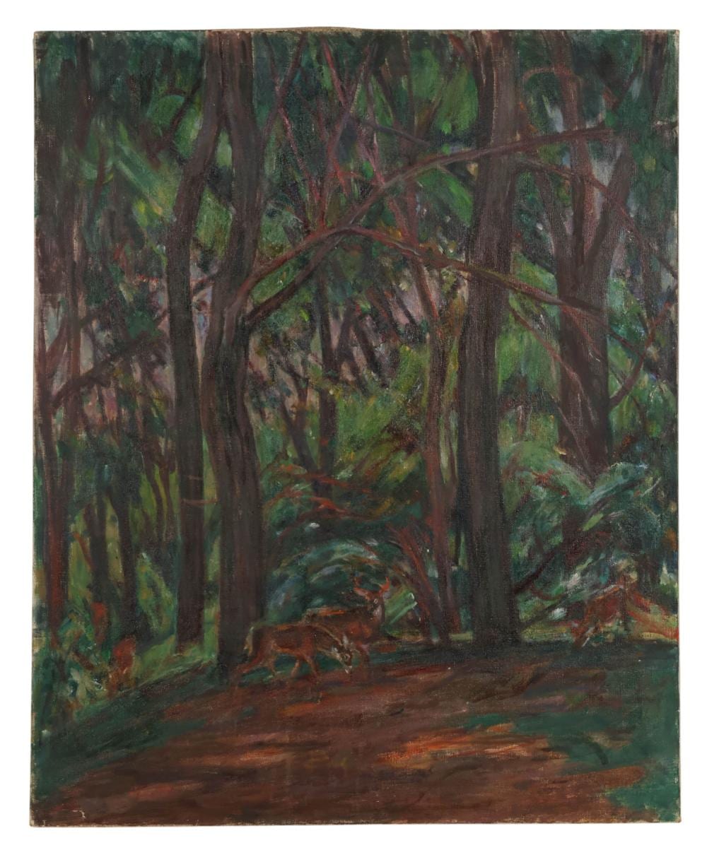 Louis Ritman comparable auction result: louis ritman 1889 1963 forrest landscape painting