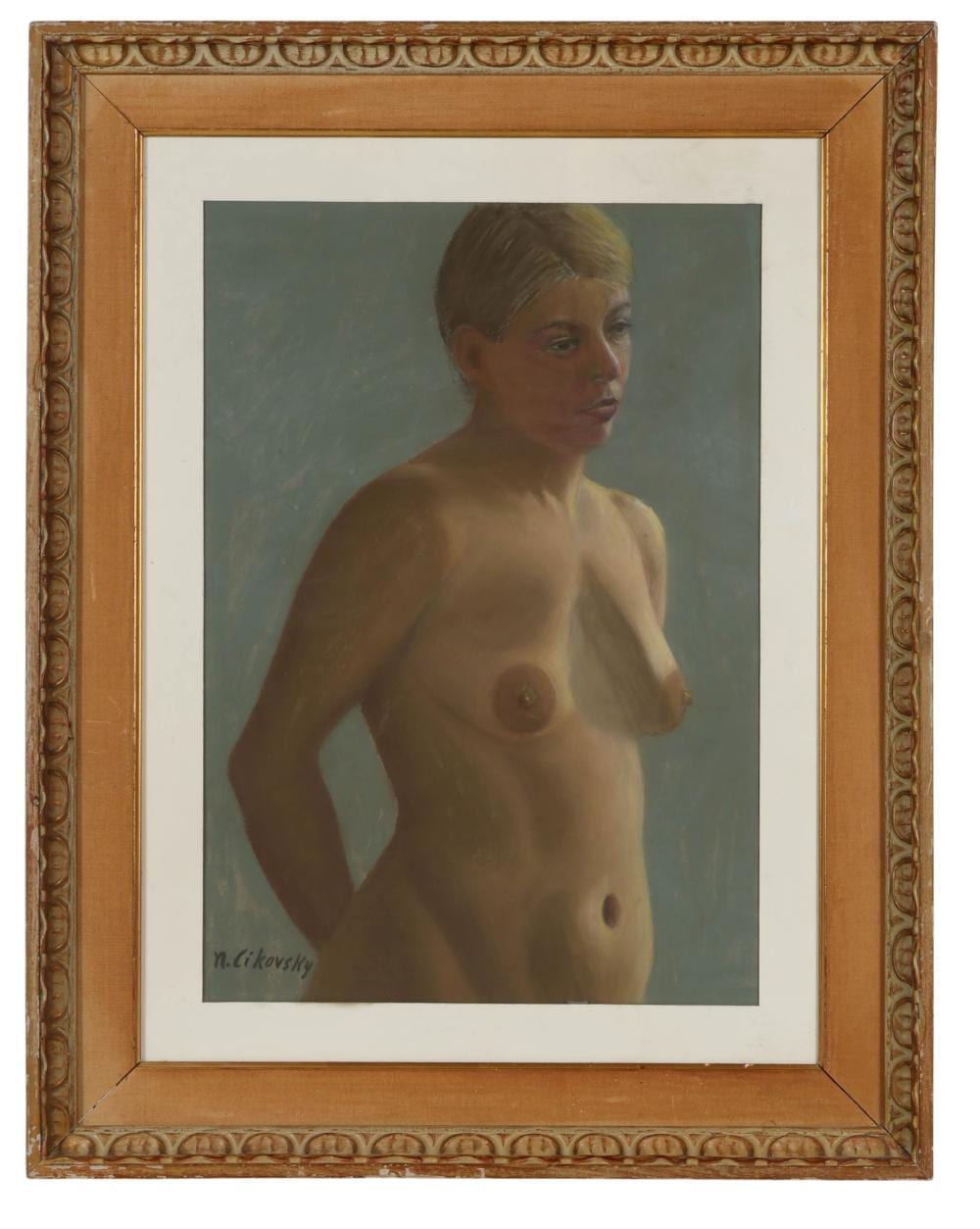 Nicolai Cikovsky comparable auction result: nicolai cikovsky 1894 1984 female nude pastel