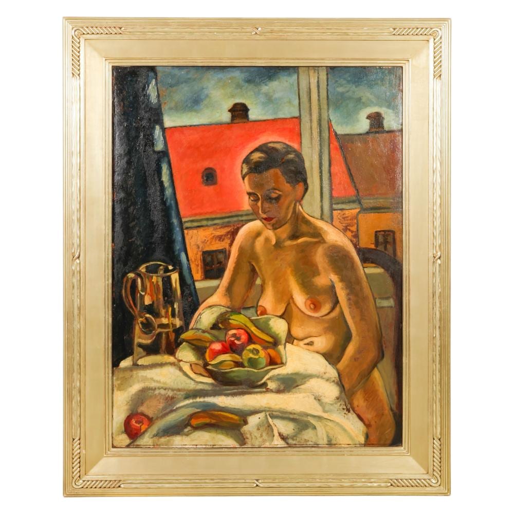 Suzanne Valadon comparable auction result: figural interior painting after suzanne valadon