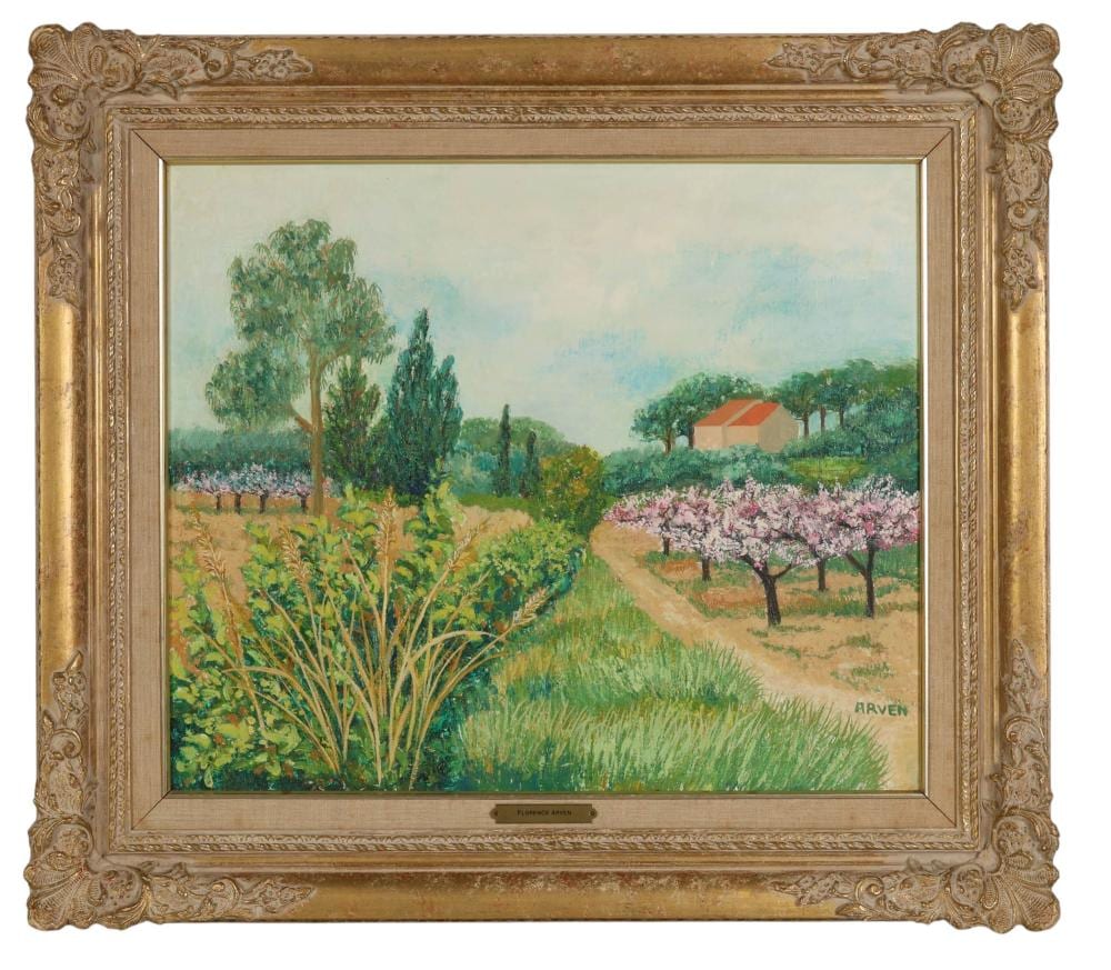 Florence Arven comparable auction result: florence arven b 1952 french landscape painting