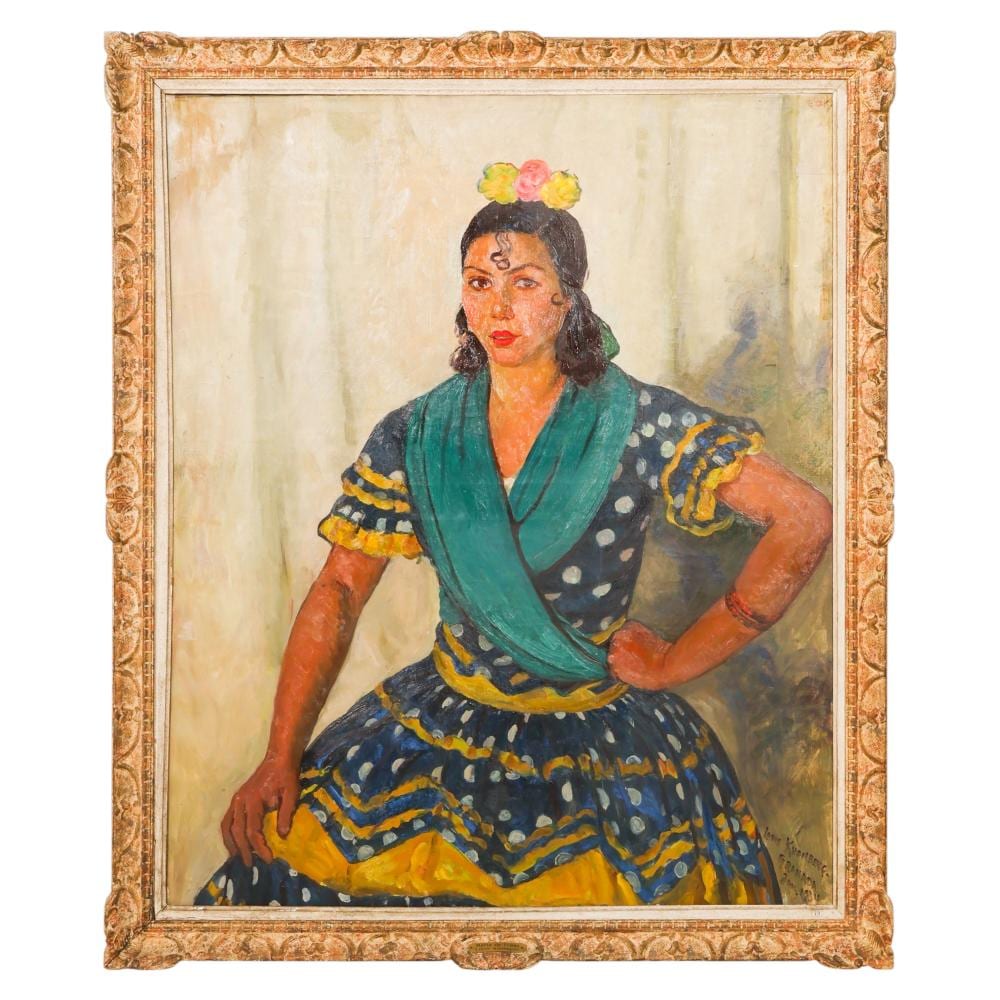 Louis Kronberg comparable auction result: louis kronberg 1872 1965 mary of triana painting