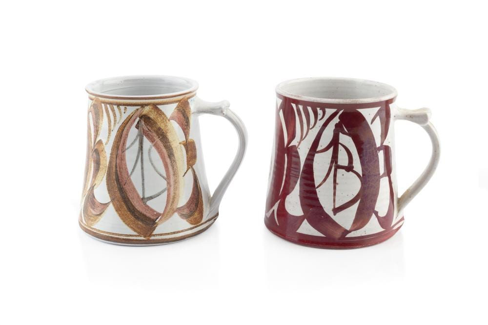 Alan Caiger-Smith comparable auction result: alan caiger smith 1930 2020 at aldermaston pottery two tankards