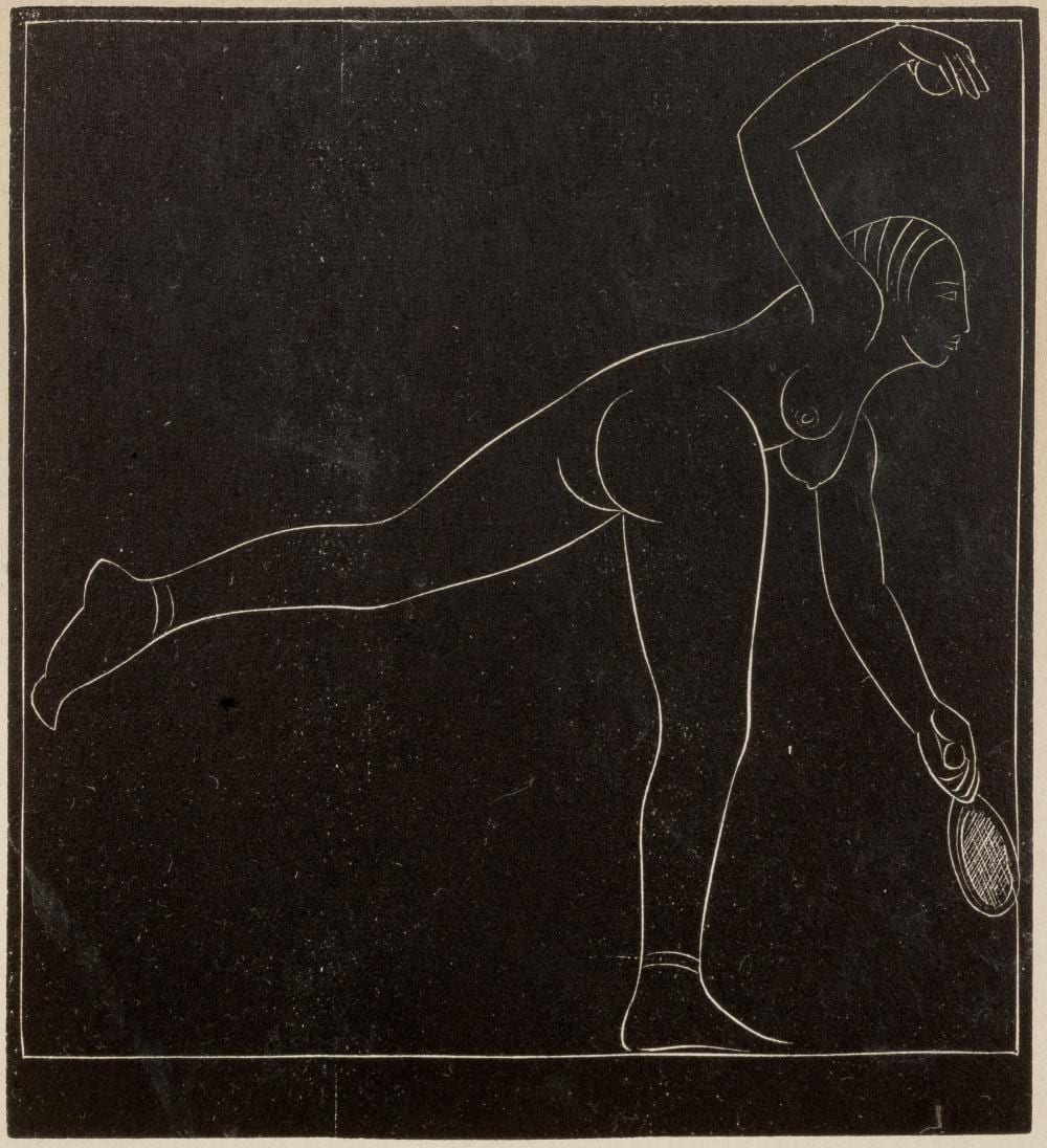 Eric Gill comparable auction result: eric gill 1882 1940 the tennis player 1923