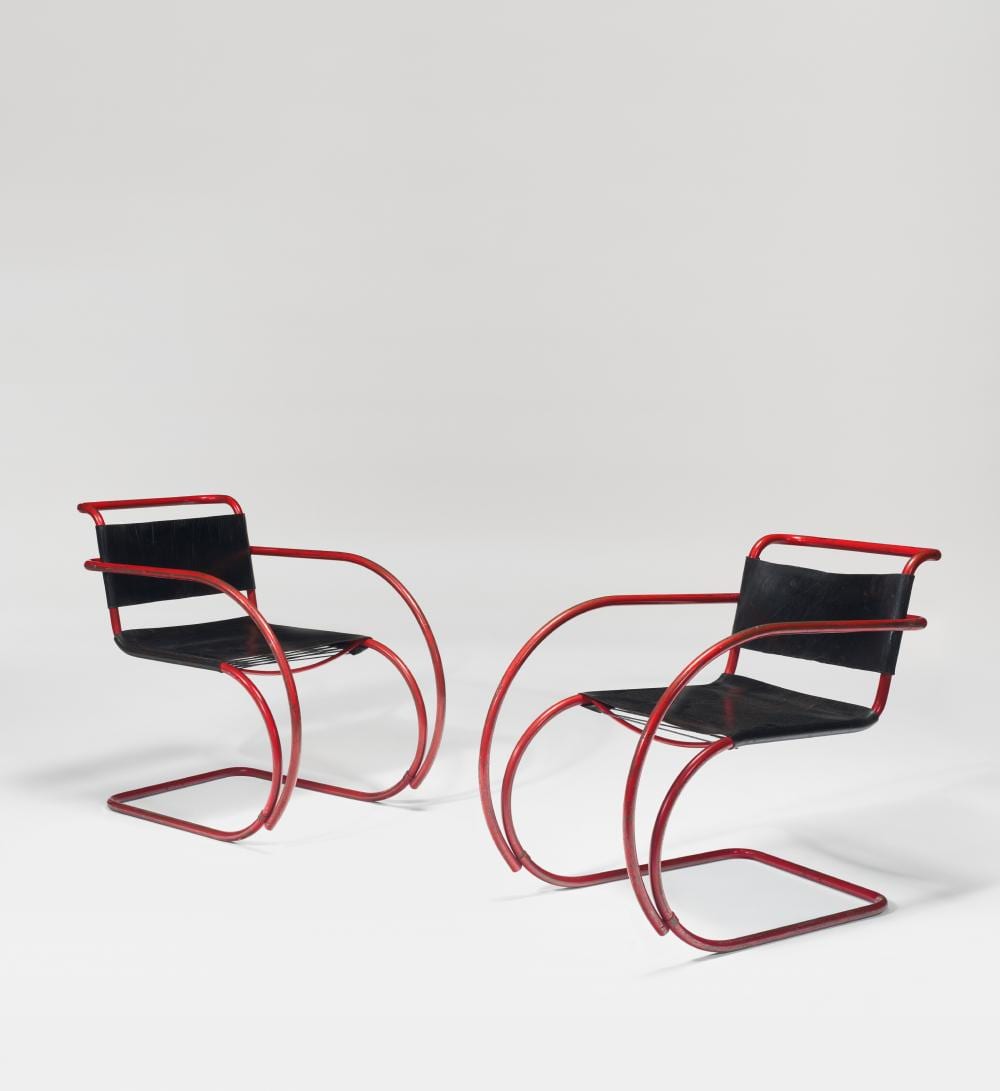 ludwig mies van der rohe 1886 1969 pair of armchairs model no mr 20 d · Christie's · 2026-06-10 Ludwig Mies van der Rohe comparable auction result: ludwig mies van der rohe 1886 1969 pair of armchairs model no mr 20 d