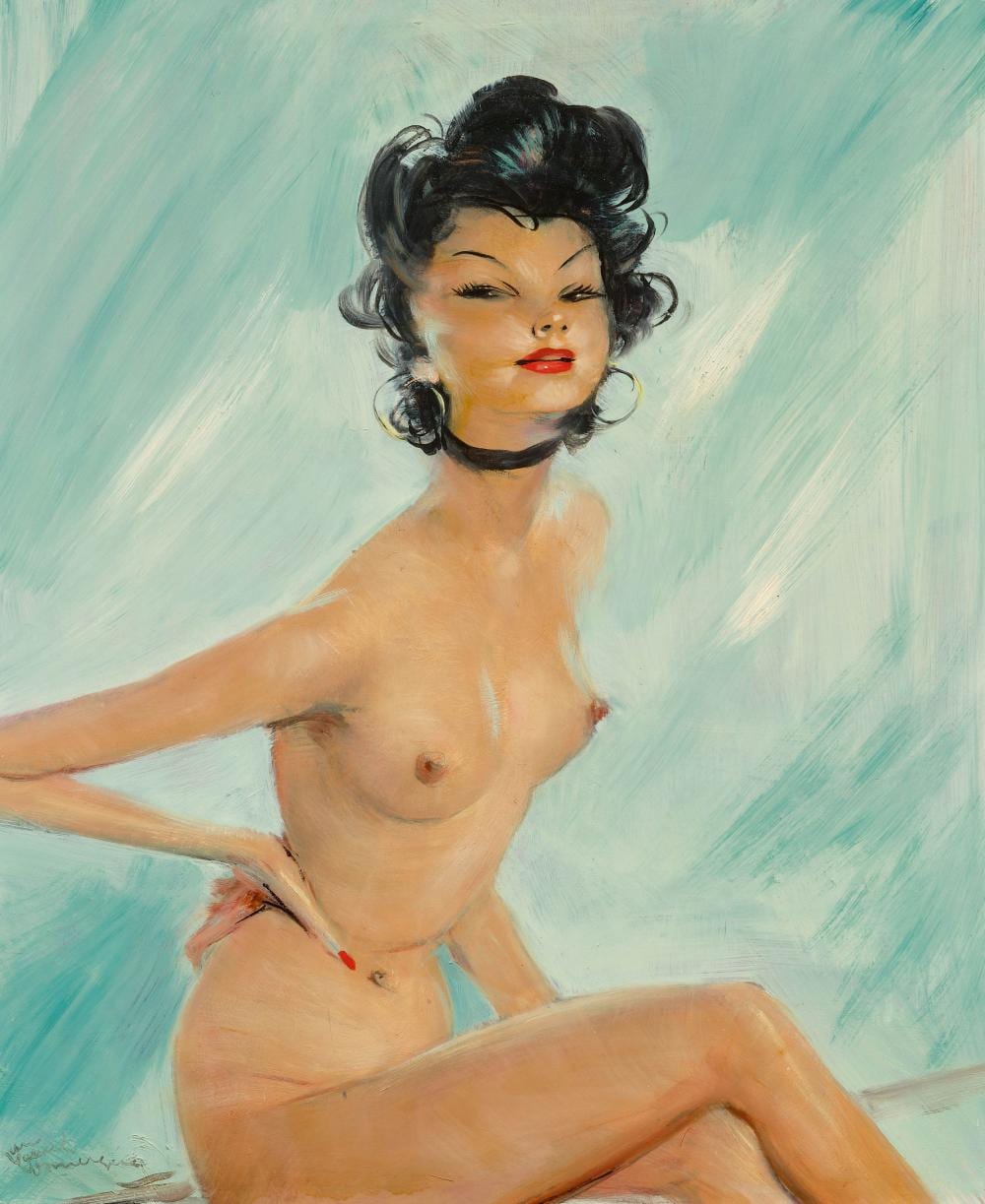 Jean-Gabriel Domergue comparable auction result: jean gabriel domergue