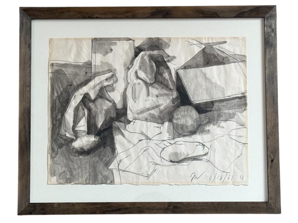 James Weeks comparable auction result: james weeks american 1922 1998 ink and gouache on paper