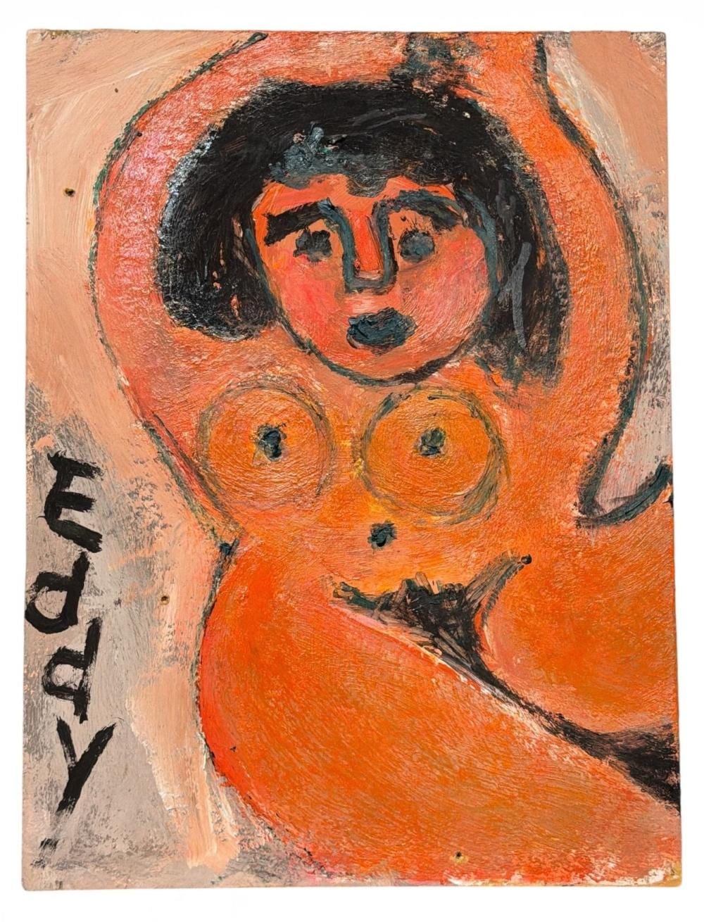 Ed Mumma comparable auction result: eddy mumma american 1908 1986 folk art nude painting