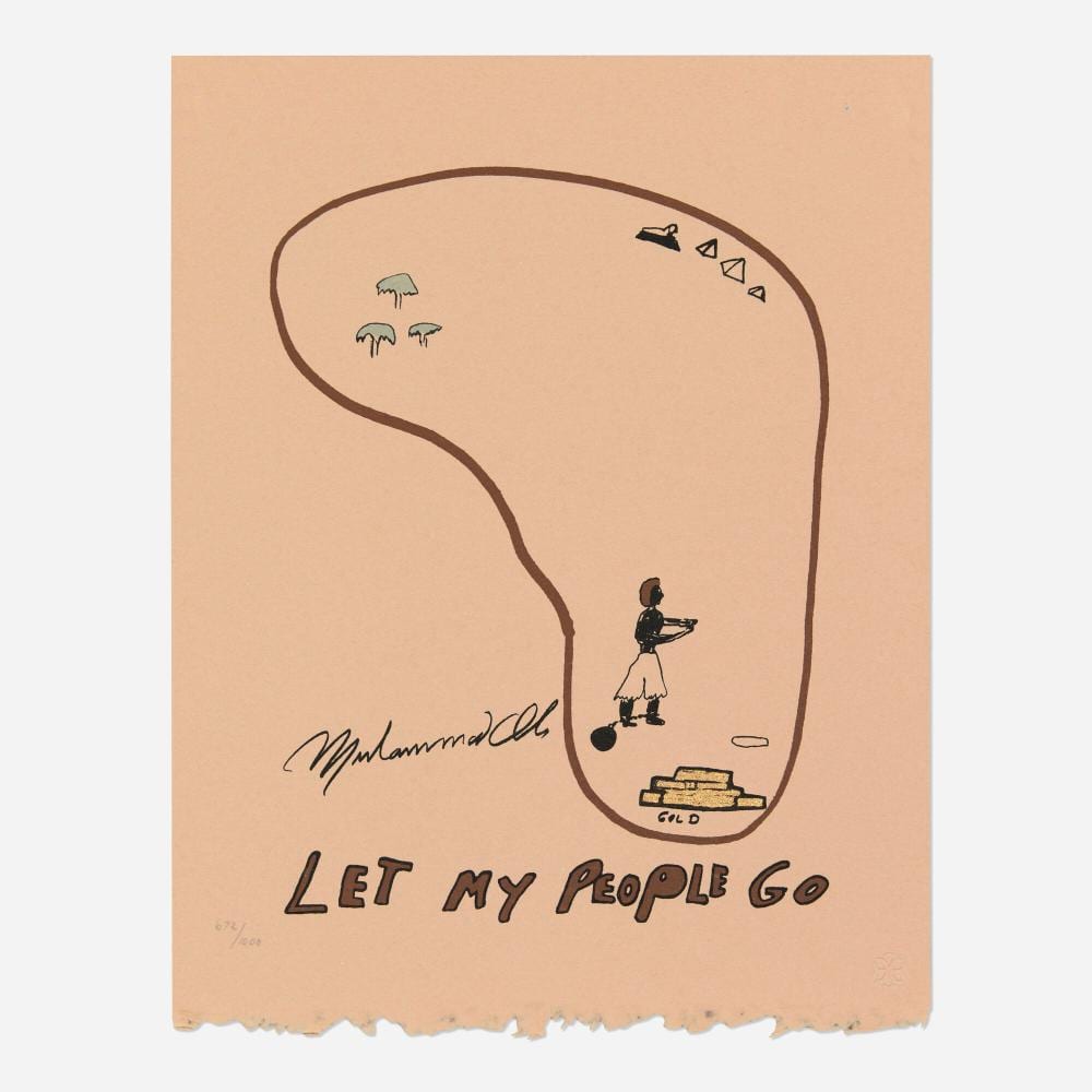 Muhammad Ali comparable auction result: muhammad ali let my people go