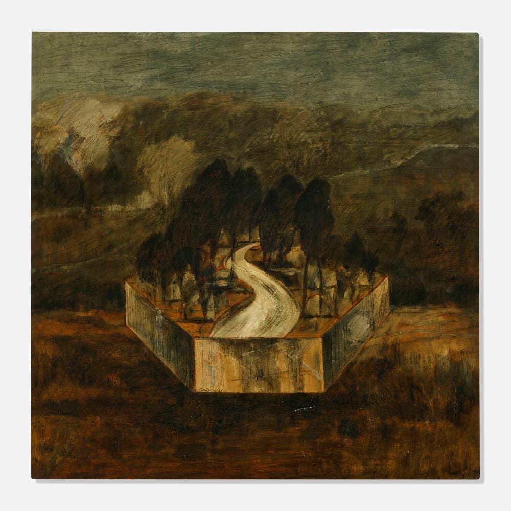 robert knipschild dark forest with hexagon · Rago Arts and Auction Center · 2026-06-09 Robert Knipschild comparable auction result: robert knipschild dark forest with hexagon