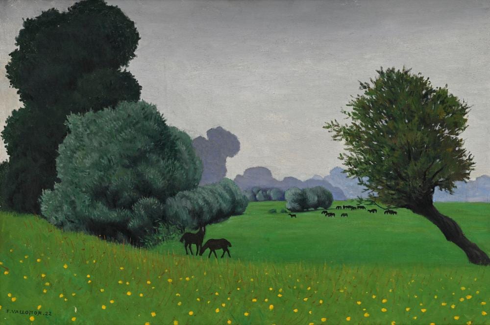 f lix vallotton 1865 1925 effet de pluie tournedos ou haras 1922 huile sur toile timbre de la signature dat e 54x81 cm · Piguet Hôtel des Ventes | Genève · 2026-06-10 Félix Vallotton comparable auction result: f lix vallotton 1865 1925 effet de pluie tournedos ou haras 1922 huile sur toile timbre de la signature dat e 54x81 cm