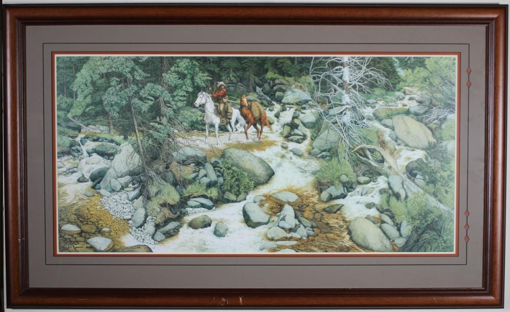 Bev Doolittle comparable auction result: bev doolittle print the forest has eyes
