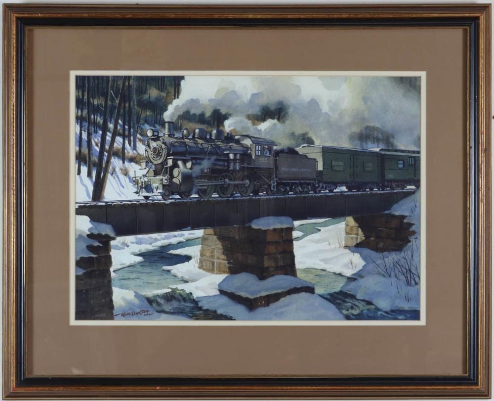 Kent Day Coes comparable auction result: kent day coes watercolor on paper plus print