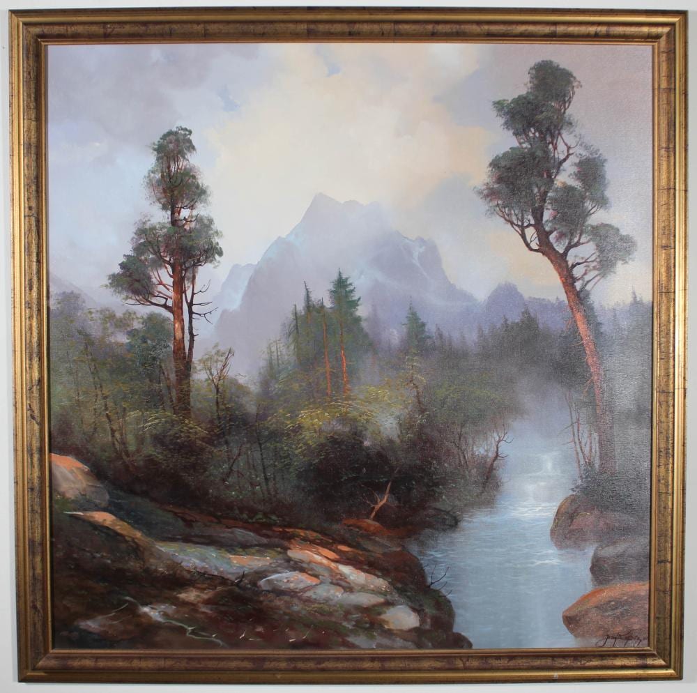 Joseph Kugler comparable auction result: josef kugler oil on canvas