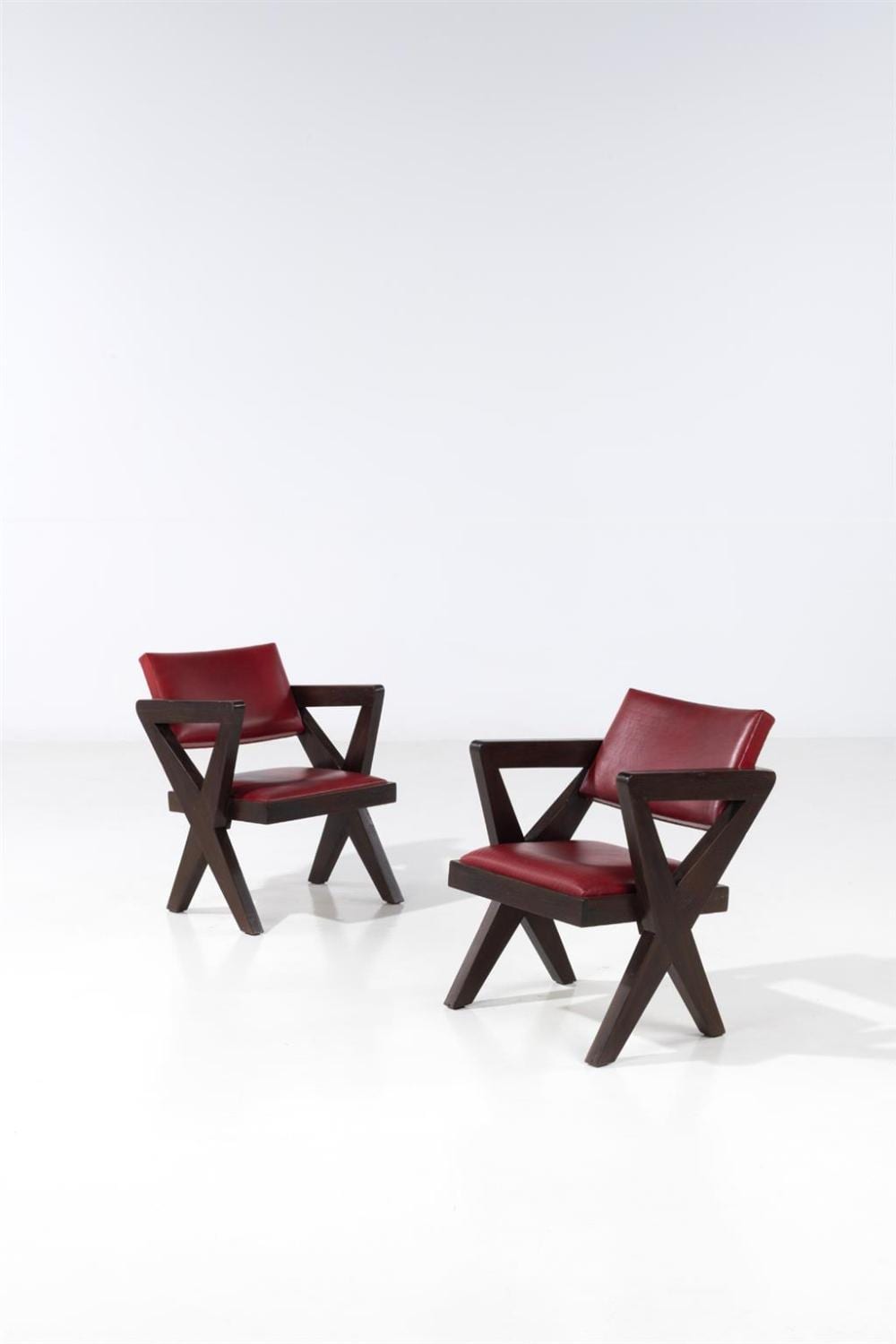 Pierre Jeanneret comparable auction result: pierre jeanneret 1896 1967 pair of performance hall armchairs