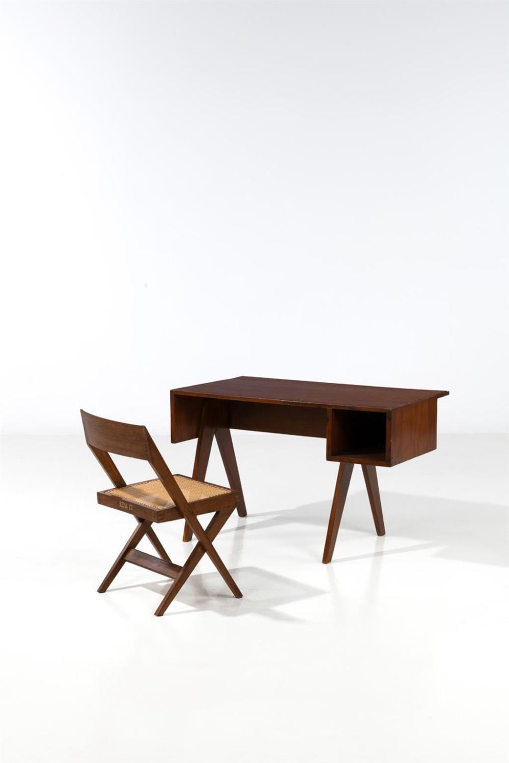 Pierre Jeanneret comparable auction result: pierre jeanneret 1896 1967 student s desk and library