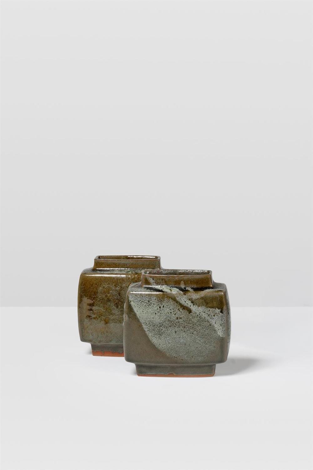 Pierre Culot comparable auction result: pierre culot 1938 2011 set of two vases citro n model