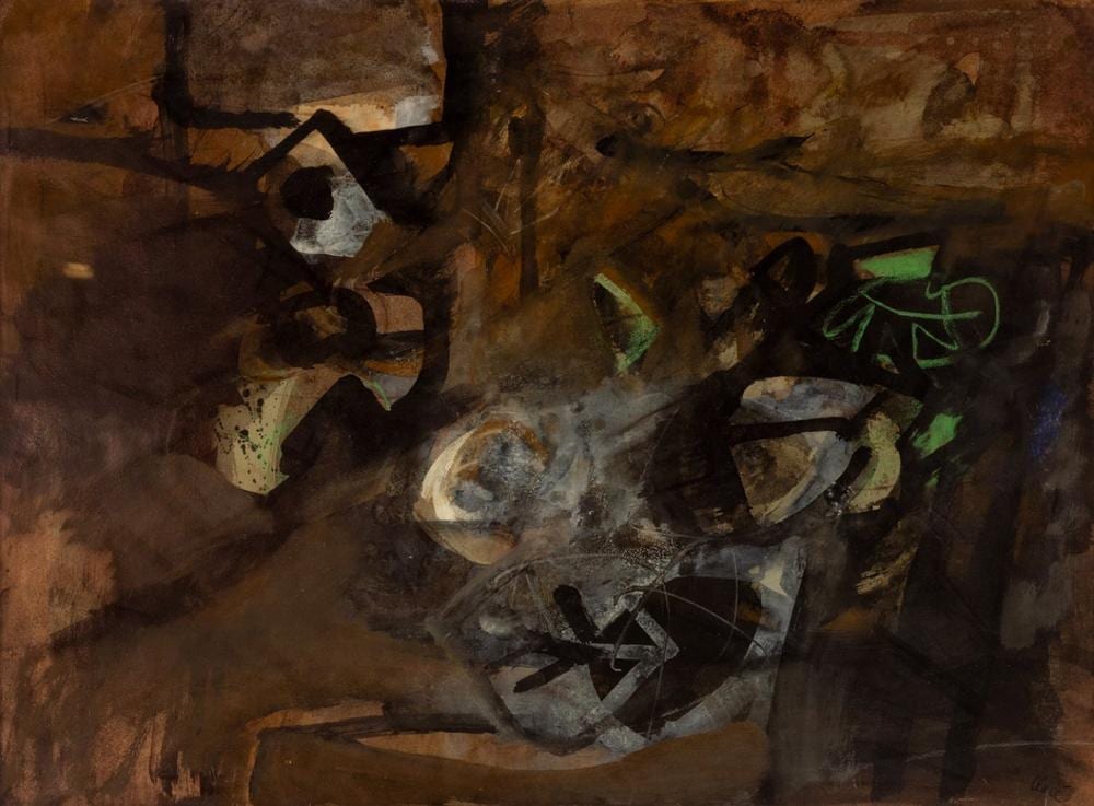 Antoni Clavé comparable auction result: antoni clav barcelona 1913 saint tropez france 2005 peinture 1964 mixed media on canvas signed